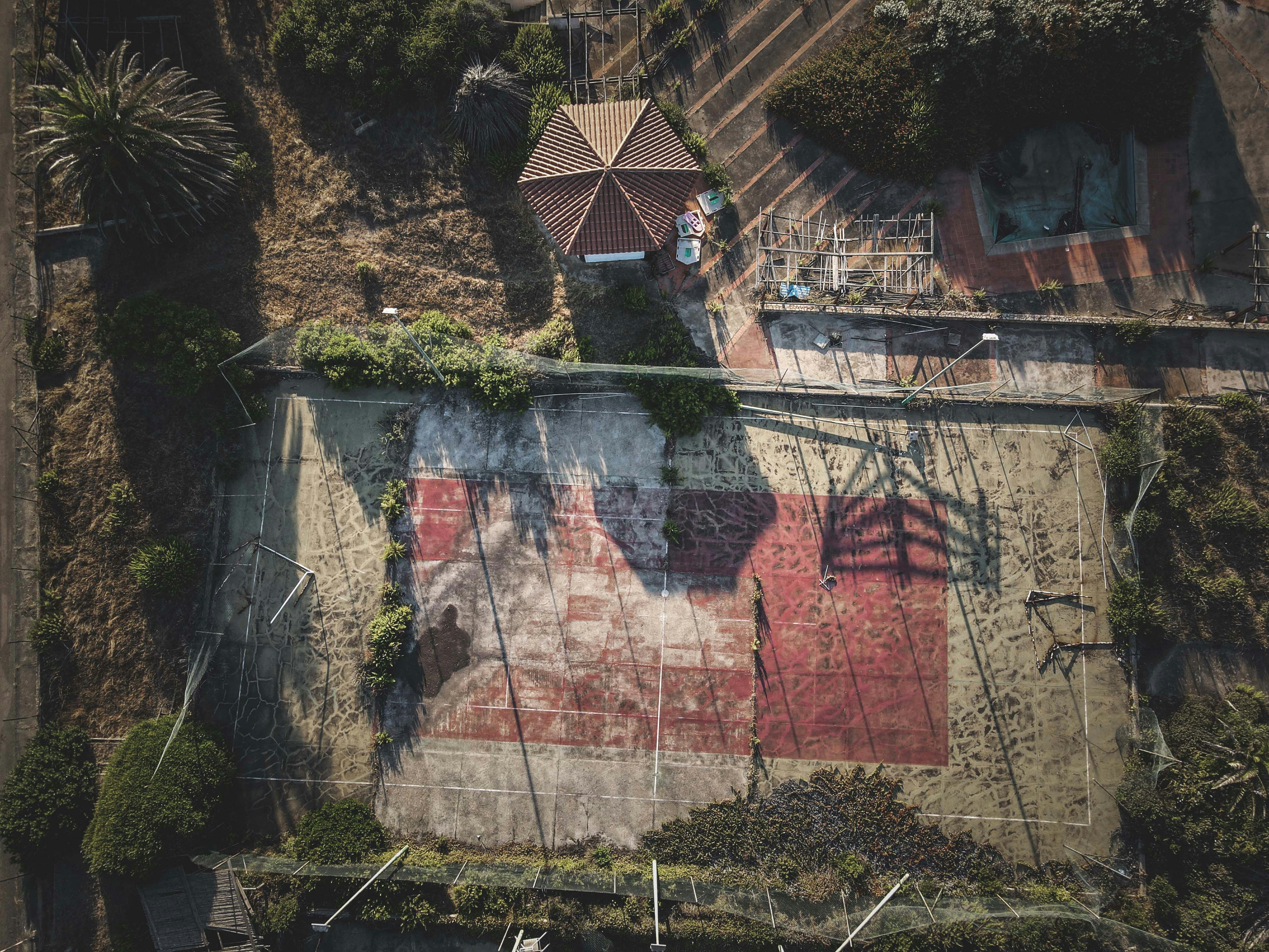 red and brown concrete wall